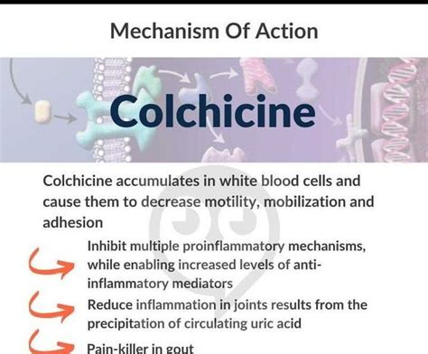 Colchicine: Dosage, Mechanism/Onset of Action, Half.